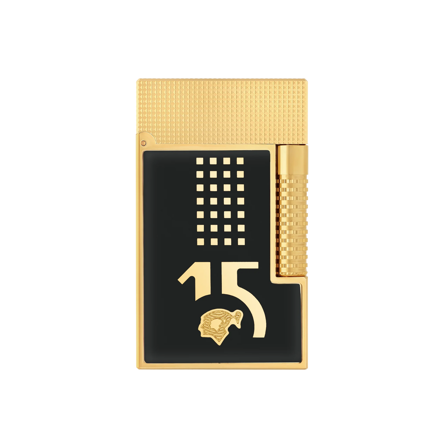 ST DUPONT LE GRAND LACQUERED LIGHTER BEHIKE 15 ANNIVERSARY BLACK GOLD