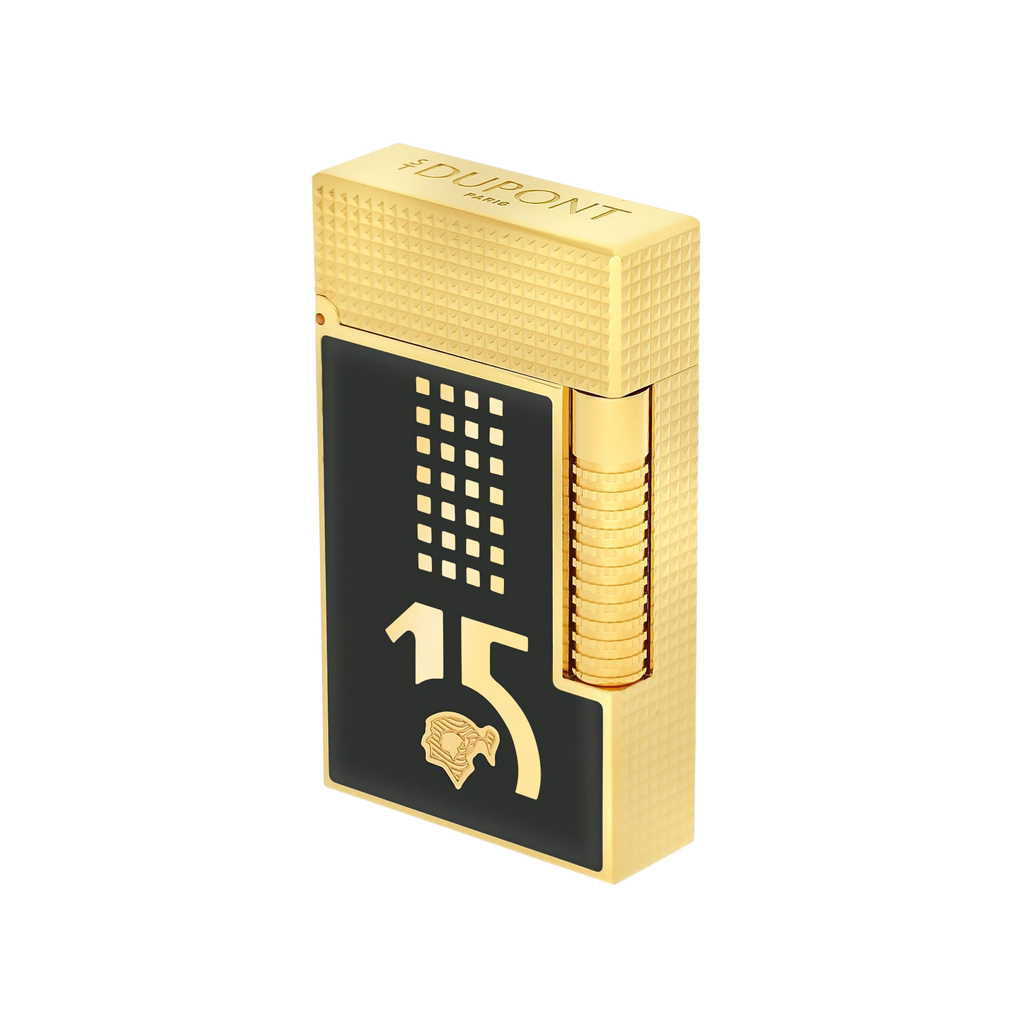 ST DUPONT LE GRAND LACQUERED LIGHTER BEHIKE 15 ANNIVERSARY BLACK GOLD